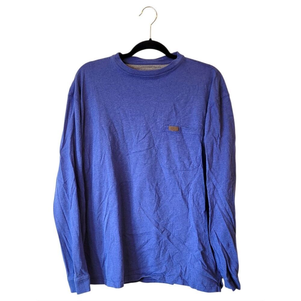 Pendleton Bright Blue Men's Long-Sleeve Pocket Tee Size L